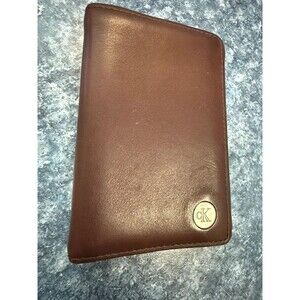 Calvin Klein men’s trifold wallet-genuine leather brown